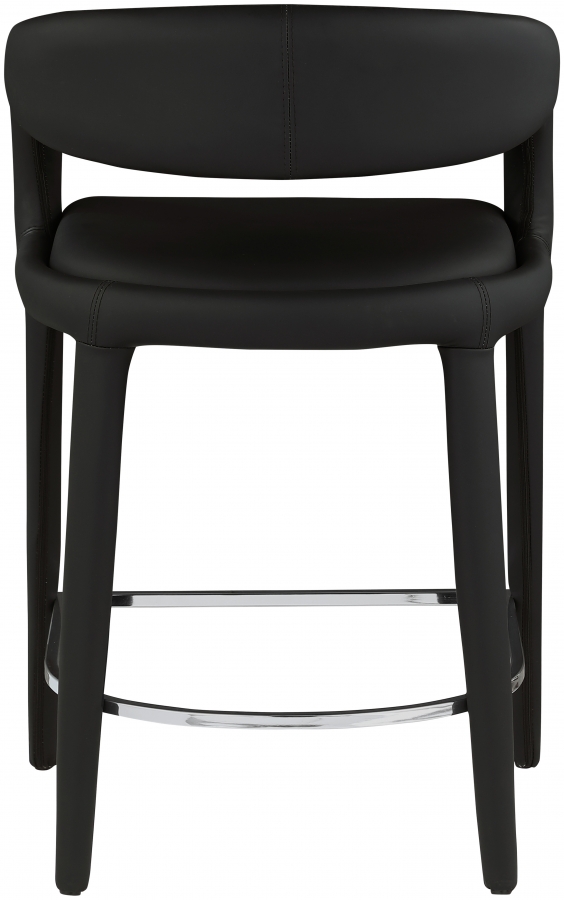 Sylvester Vegan Leather Upholstered Counter Stool