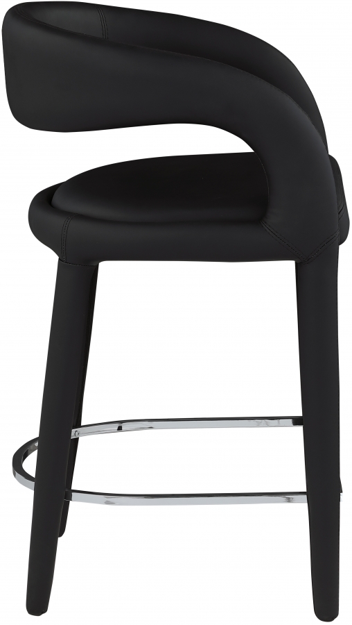 Sylvester Vegan Leather Upholstered Counter Stool