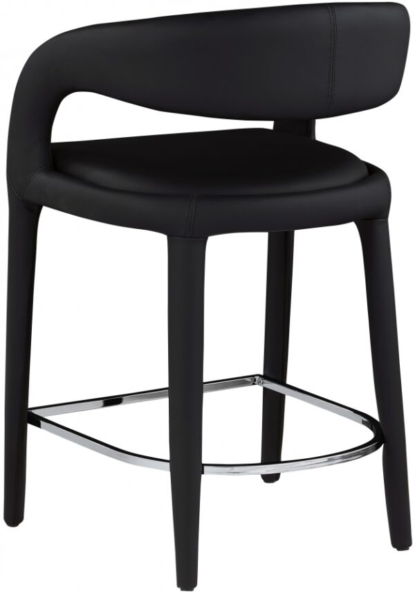Sylvester Vegan Leather Upholstered Counter Stool