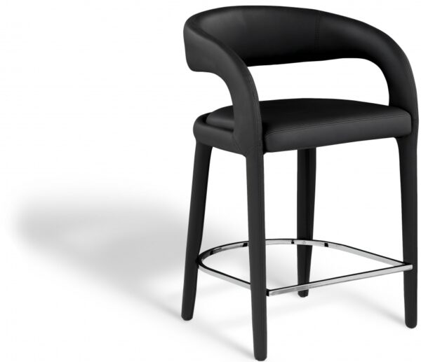 Sylvester Vegan Leather Upholstered Counter Stool