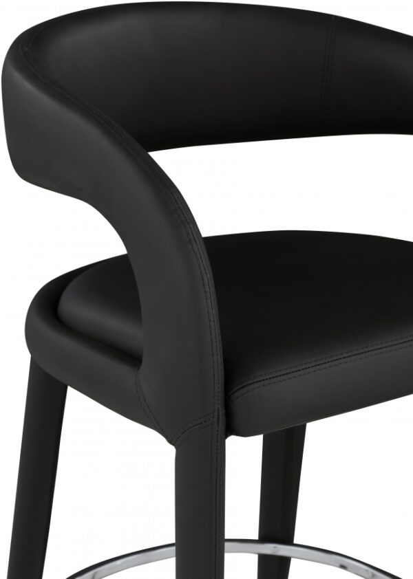 Sylvester Vegan Leather Upholstered Counter Stool
