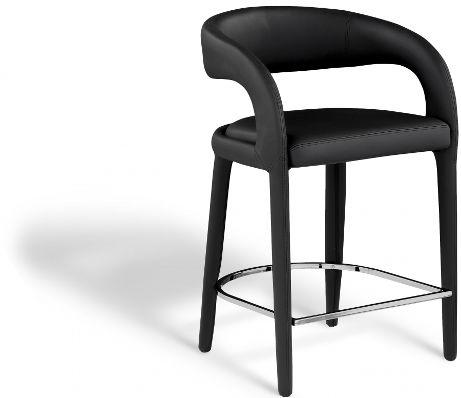 Sylvester Vegan Leather Upholstered Counter Stool