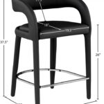 Sylvester Vegan Leather Upholstered Counter Stool