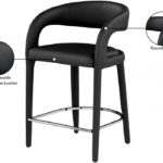 Sylvester Vegan Leather Upholstered Counter Stool