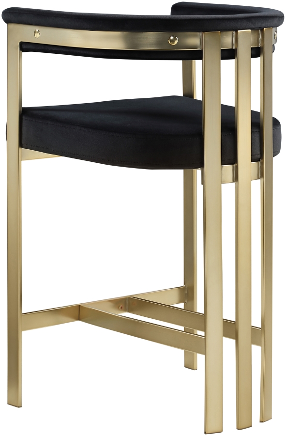 Marcello Velvet Upholstered Counter Stool