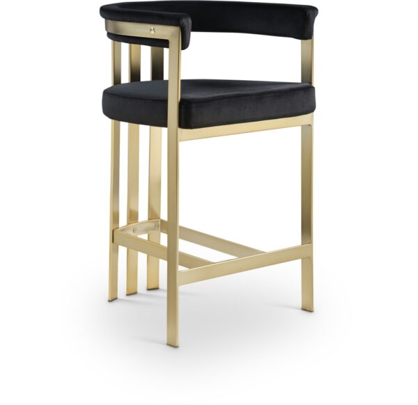 Marcello Velvet Upholstered Counter Stool