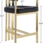 Marcello Velvet Upholstered Counter Stool