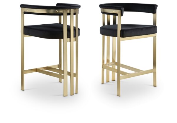 Marcello Velvet Upholstered Counter Stool