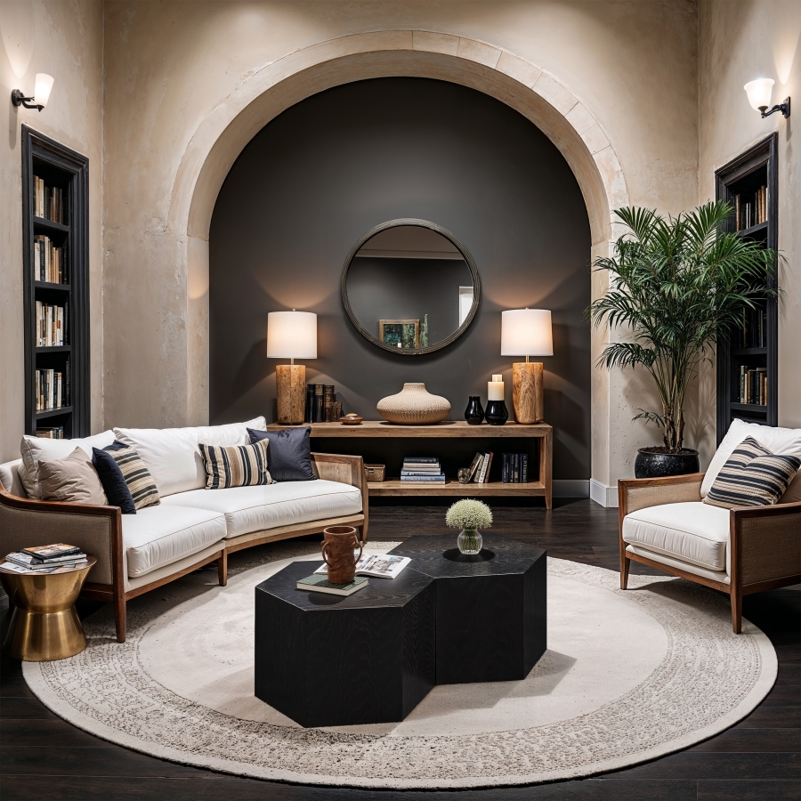 Eternal Oak Wood 2pc. Modular Coffee Table