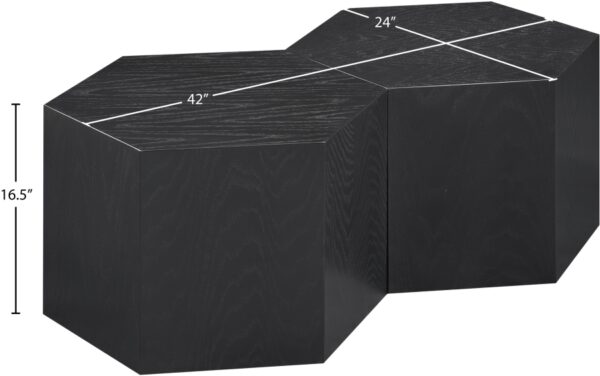 Eternal Oak Wood 2pc. Modular Coffee Table