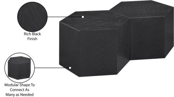 Eternal Oak Wood 2pc. Modular Coffee Table