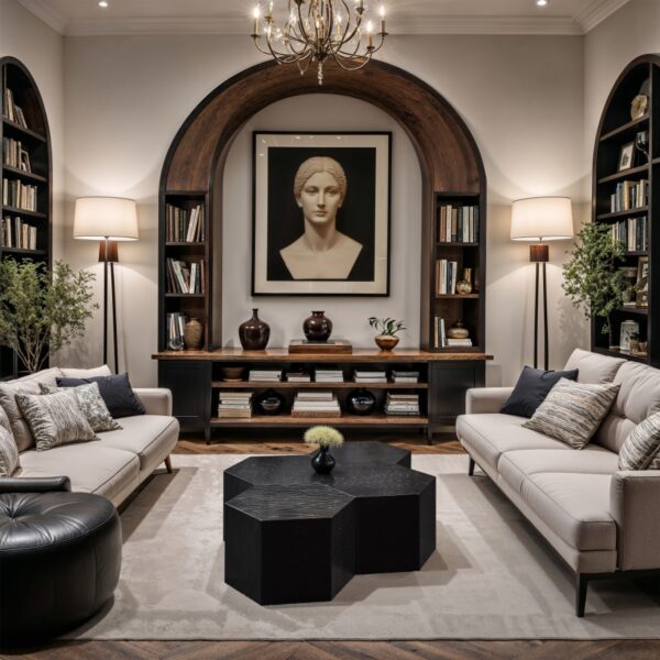 Eternal Oak Wood 4pc. Modular Coffee Table