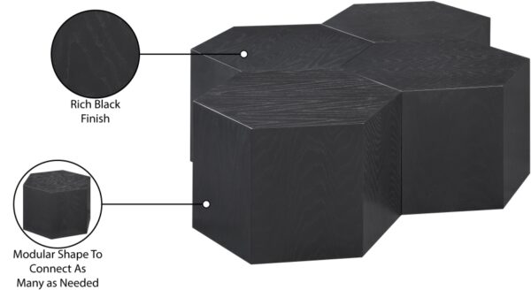 Eternal Oak Wood 4pc. Modular Coffee Table