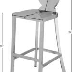 Maddox Chrome Stainless Steel Bar Stool
