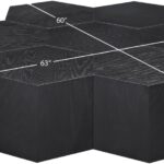 Eternal Oak Wood 7pc. Modular Coffee Table