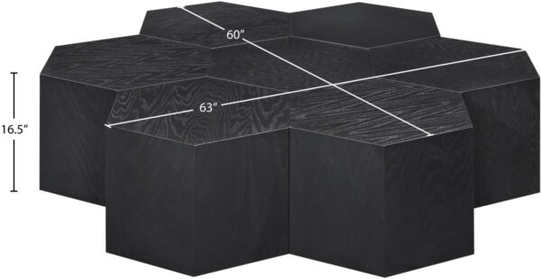 Eternal Oak Wood 7pc. Modular Coffee Table