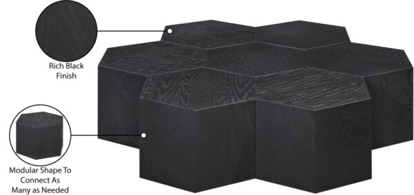 Eternal Oak Wood 7pc. Modular Coffee Table