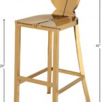 Maddox Gold Stainless Steel Bar Stool