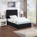 Monaco Boucle Fabric Upholstered Bed