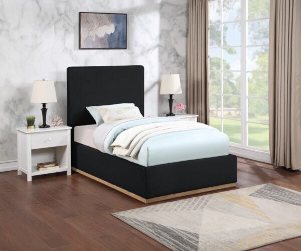 Monaco Boucle Fabric Upholstered Bed
