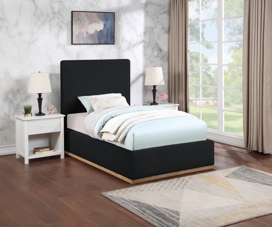 Monaco Boucle Fabric Upholstered Bed
