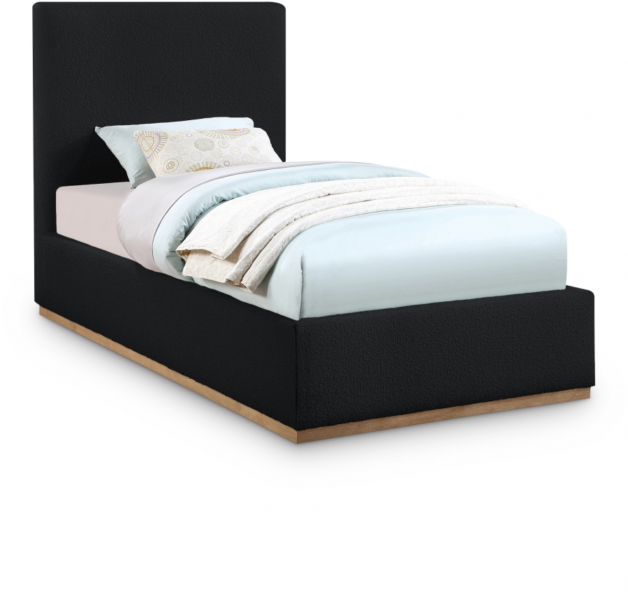 Monaco Boucle Fabric Upholstered Bed
