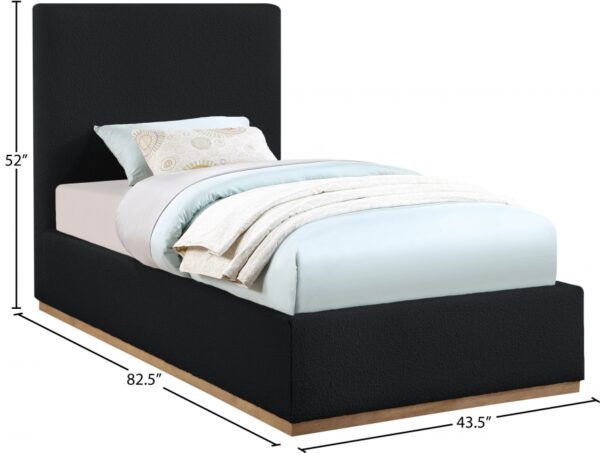 Monaco Boucle Fabric Upholstered Bed