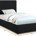 Monaco Boucle Fabric Upholstered Bed