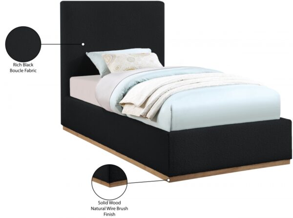 Monaco Boucle Fabric Upholstered Bed