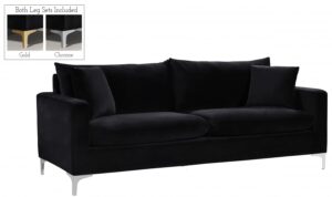 Naomi 81.5" Velvet Upholstered Sofa