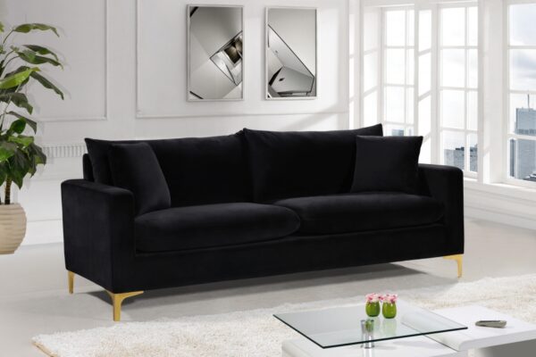 Naomi 81.5" Velvet Upholstered Sofa