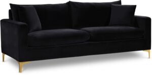 Naomi 81.5" Velvet Upholstered Sofa