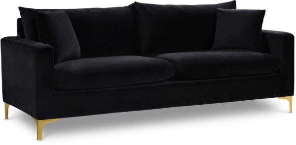 Naomi 81.5" Velvet Upholstered Sofa