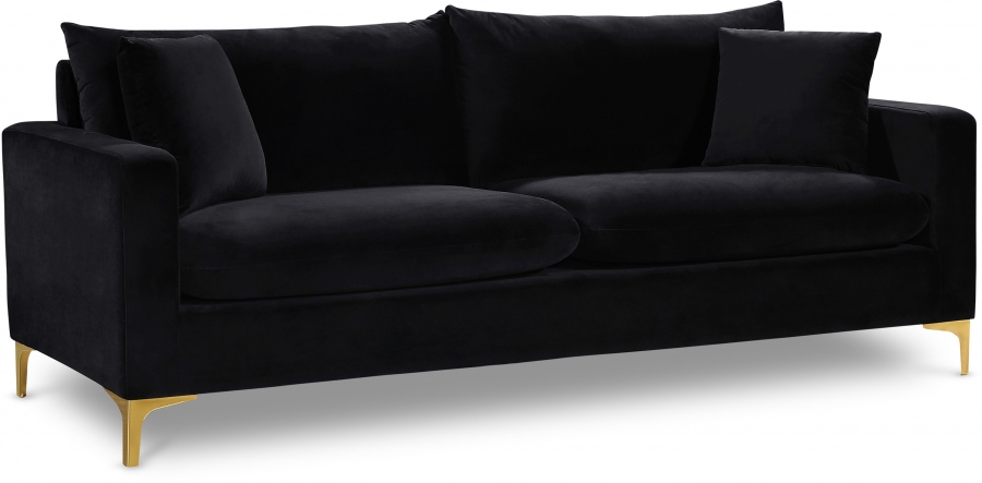 Naomi 81.5" Velvet Upholstered Sofa