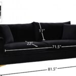Naomi 81.5" Velvet Upholstered Sofa