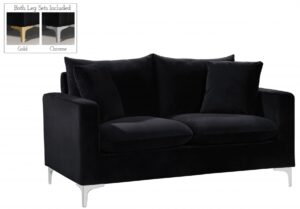 Naomi 58" Velvet Upholstered Loveseat
