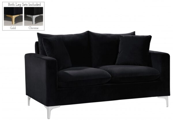 Naomi 58" Velvet Upholstered Loveseat