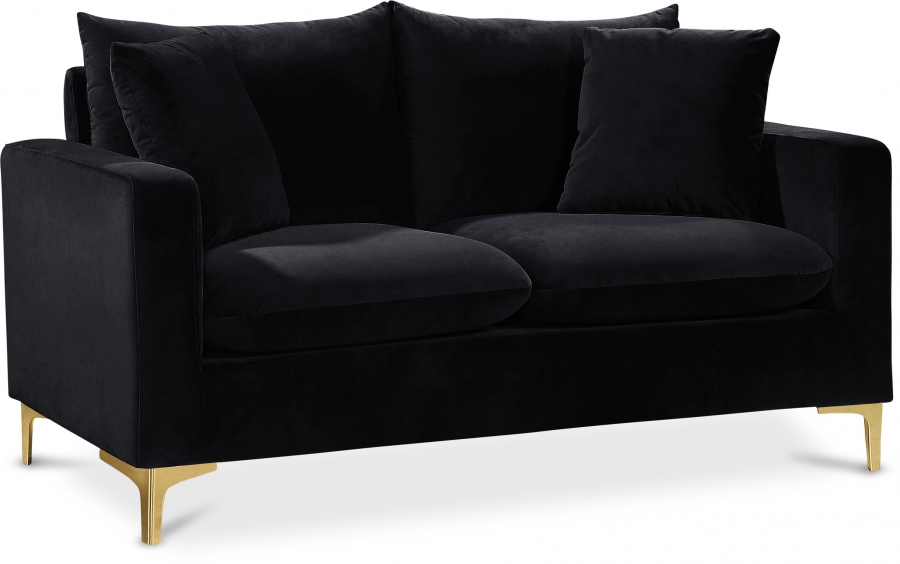 Naomi 58" Velvet Upholstered Loveseat