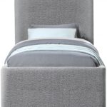 Oliver Boucle Fabric Upholstered Bed