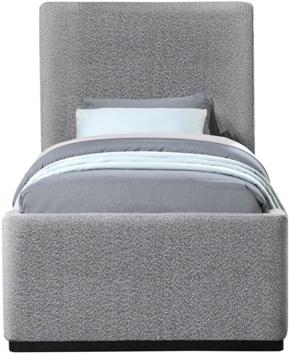 Oliver Boucle Fabric Upholstered Bed