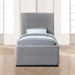 Oliver Boucle Fabric Upholstered Bed