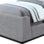 Oliver Boucle Fabric Upholstered Bed