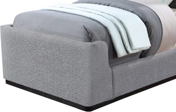 Oliver Boucle Fabric Upholstered Bed