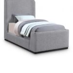 Oliver Boucle Fabric Upholstered Bed