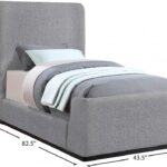 Oliver Boucle Fabric Upholstered Twin Bed