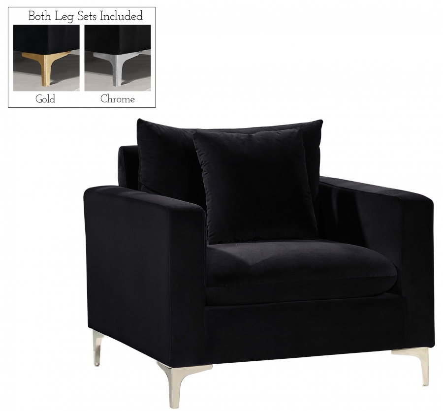 Naomi Velvet Upholstered Chair