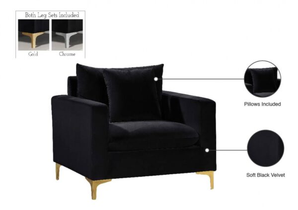 Naomi Velvet Upholstered Chair