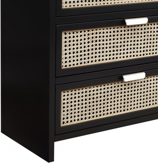 Sage Solid Wood And Natural Cane Wood Dresser