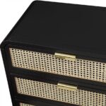 Sage Solid Wood And Natural Cane Wood Dresser