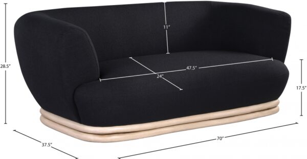 Kipton 70" Boucle Fabric Upholstered Loveseat